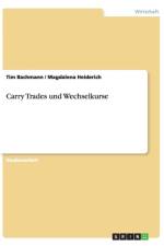 Carry Trades Und Wechselkurse af Tim Bachmann