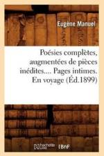 Poesies Completes. Tome II. Pendant La Guerre - Apres La Guerre af Eugène Manuel