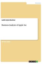 Business Analysis of Apple Inc af Judith Zylla-Woellner