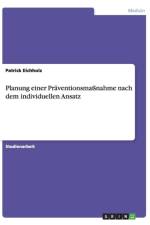 Planung einer Praventionsmassnahme nach dem individuellen Ansatz af Patrick Eichholz