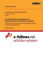 OECD-Sektorenabkommen Zur Exportforderung Erneuerbarer Energien af Kathrin Jerjomenko