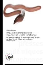 Impact Des Metaux Sur La Structure Et Le Role Fonctionnel af Nahmani-J