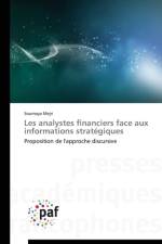 Les Analystes Financiers Face Aux Informations Strategiques af Mejri-S