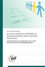 Droit Uniforme Ohada Et l'Interconnexion Des Marches Financiers af Kalonji-L