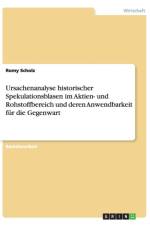 Ursachenanalyse historischer Spekulationsblasen im Aktien- und Rohstoffbereich und deren Anwendbarkeit fur die Gegenwart af Romy Scholz