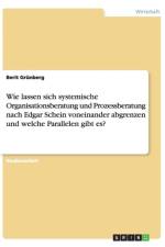 Wie lassen sich systemische Organisationsberatung und Prozessberatung nach Edgar Schein voneinander abgrenzen und welche Parallelen gibt es? af Berit Grunberg