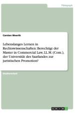 Lebenslanges Lernen in Rechtswissenschaften af Carsten Weerth