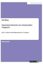 Experimentiertests im trinationalen Vergleich af Ueli Zberg