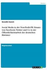 Social Media in der Non-Profit-PR af Benedikt Hamich