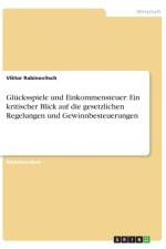 Glucksspiele und Einkommensteuer af Viktor Rabinovitsch