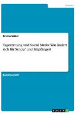 Tageszeitung und Social Media af Kristin Seidel