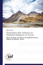 Evaluation Des Teneurs En Elements Majeurs Et Traces af Tahri-M