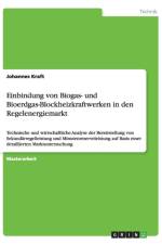 Einbindung von Biogas- und Bioerdgas-Blockheizkraftwerken in den Regelenergiemarkt af Johannes Kraft