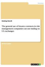 The general use of futures contracts in risk management companies can use trading on US exchanges af Hedwig Heerdt