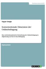 Sozioemotionale Dimension der Onlinebefragung af Tayyar Cengiz