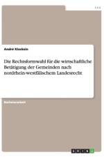 Die Rechtsformwahl fur die wirtschaftliche Betatigung der Gemeinden nach nordrhein-westfalischem Landesrecht af André Klocksin