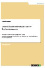 Transaktionskostentheorie in der Rechnungslegung af Inga Schaper