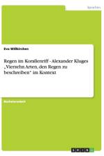 Regen im Korallenriff - Alexander Kluges 