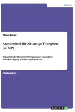 Arzneimittel fur Neuartige Therapien (ATMP) af Abdo Konur