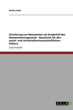Zerstorung Von Netzwerken ALS Sonderfall Des Netzwerkmanagments. Bausteine Fur Den Sozial- Und Wirtschaftswissenschaftlichen Diskurs af Steffen Roth
