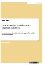 Strukturellen Probleme Neuer Organisationsformen af Oskar Marg