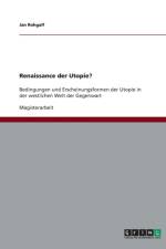 Renaissance Der Utopie? af Jan Rohgalf