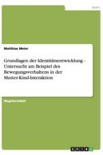 Grundlagen der Identitatsentwicklung - Untersucht am Beispiel des Bewegungsverhaltens in der Mutter-Kind-Interaktion af Matthias Meier