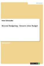 Beyond Budgeting. Steuern Ohne Budget af Peter Schmausser