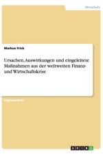 Ursachen, Auswirkungen und eingeleitete Massnahmen aus der weltweiten Finanz- und Wirtschaftskrise af Markus Frick