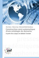 Construction Semi-Automatique d'Une Ontologie de Domaine af Collectif