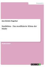 Stadtklima - Das modifizierte Klima der Stadte af Ann-Christin Fingerhut