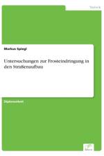 Untersuchungen zur Frosteindringung in den Strassenaufbau af Markus Spiegl