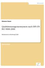 Qualitatsmanagementsystem nach DIN EN ISO 9000 af Simone Sauer