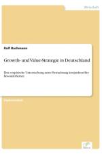 Growth- und Value-Strategie in Deutschland af Ralf Bachmann