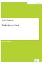 Ruckwartssprechen af Andrea Jungclaus