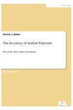 Accuracy of Analyst Forecasts af Patrick J Butler