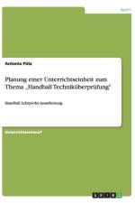 Planung einer Unterrichtseinheit zum Thema 