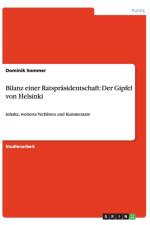 Bilanz Einer Ratsprasidentschaft af Dominik Sommer