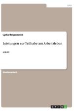 Leistungen zur Teilhabe am Arbeitsleben af Lydia Respondeck