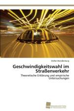Geschwindigkeitswahl im Strassenverkehr af Stefan Brandenburg