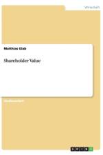 Shareholder Value af Matthias Glab