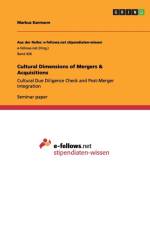 Cultural Dimensions of Mergers & Acquisitions af Markus Karmann
