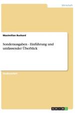 Sonderausgaben - Einfuhrung und umfassender UEberblick af Maximilian Buchard