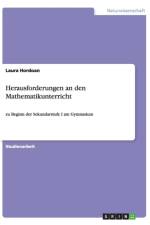 Herausforderungen an den Mathematikunterricht af Laura Hordoan