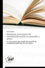 Question Prioritaire de Constitutionnalite Et Controle a Priori af Degboe-D