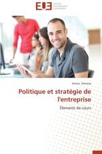 Politique Et Strat gie de l'Entreprise af Omrane-A