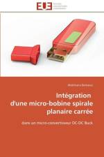 Int gration d'Une Micro-Bobine Spirale Planaire Carr e af Derkaoui-M