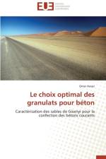 Le choix optimal des granulats pour beton af Awazi-O