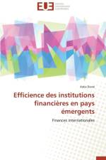 Efficience Des Institutions Financi res En Pays mergents af Diane-K