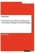 Solarstrom Aus Der Wuste. Das Potenzial Erneuerbarer Energien in Der Mena-Region af Wiebke Baden